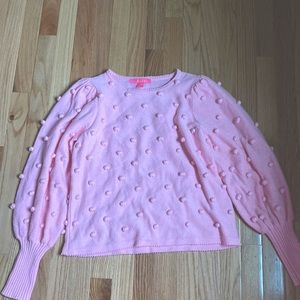 Pink polka dot sweater